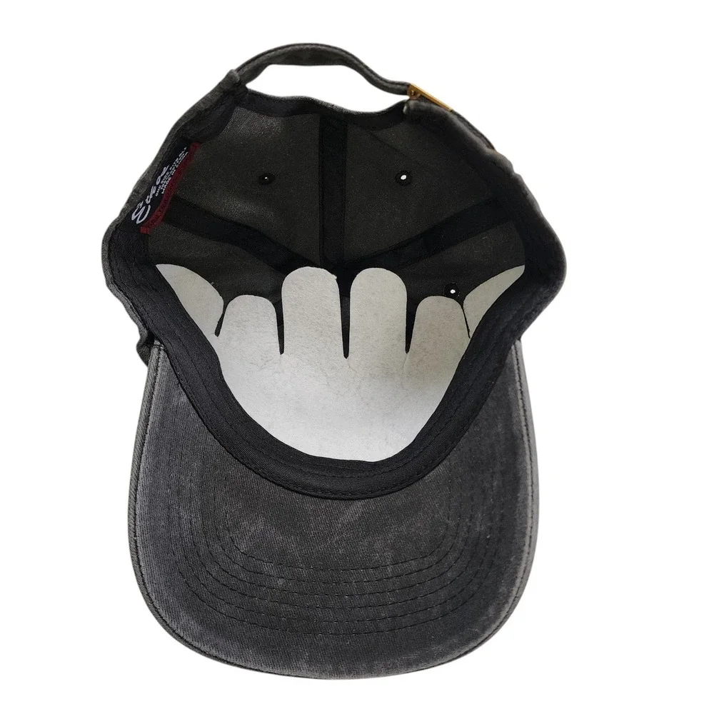 Ethos Club Caffeine Baseball‎ Cap One Size Washed Black 100% Cotton Dad Hat NWT
